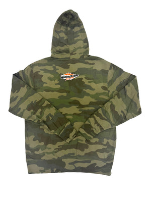 Walker Red Logo Camo Pullover Hoodie