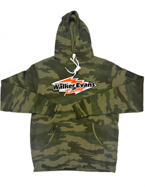 Walker Red Logo Camo Pullover Hoodie